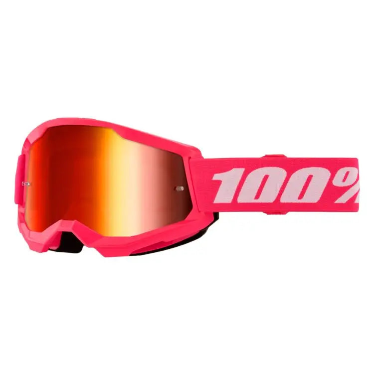 100% Strata 2 Goggles - Pink Mirror Red Lens - Goggles