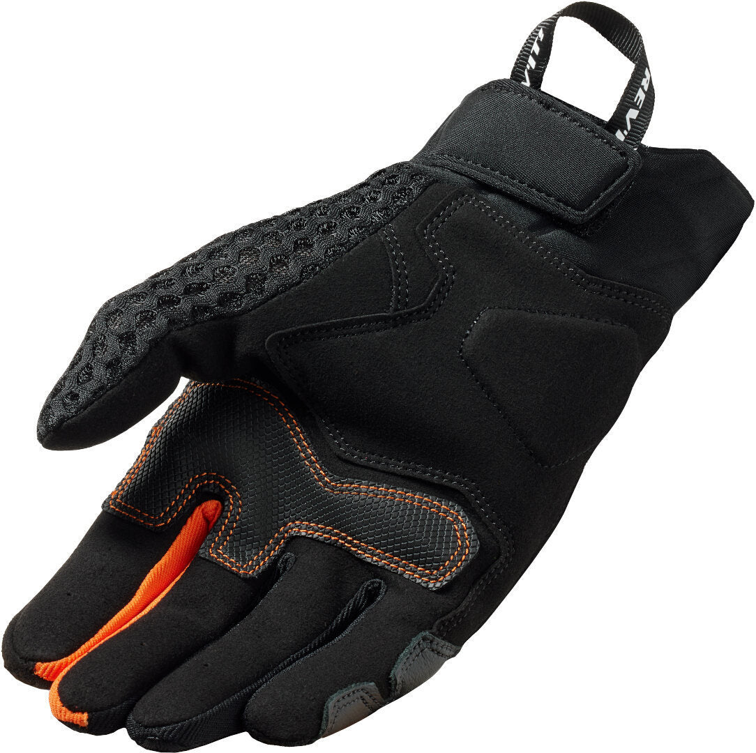 REV'IT! Veloz Gloves, Black/Orange