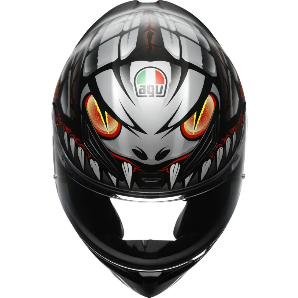 AGV K1 S Lyzard Helmet Matte Black/Gray/Red