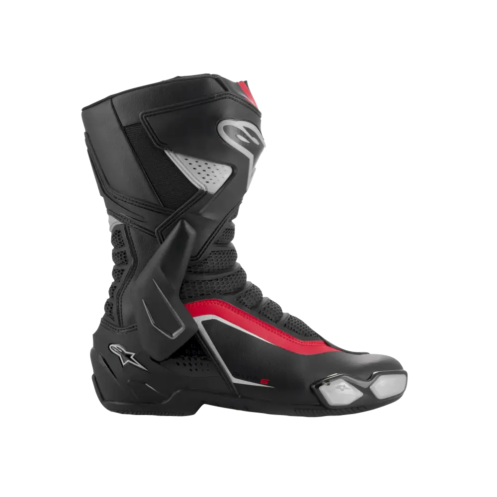 Alpinestars SMX-6 V3 Boots BLACK/SILVER/RED - Boots