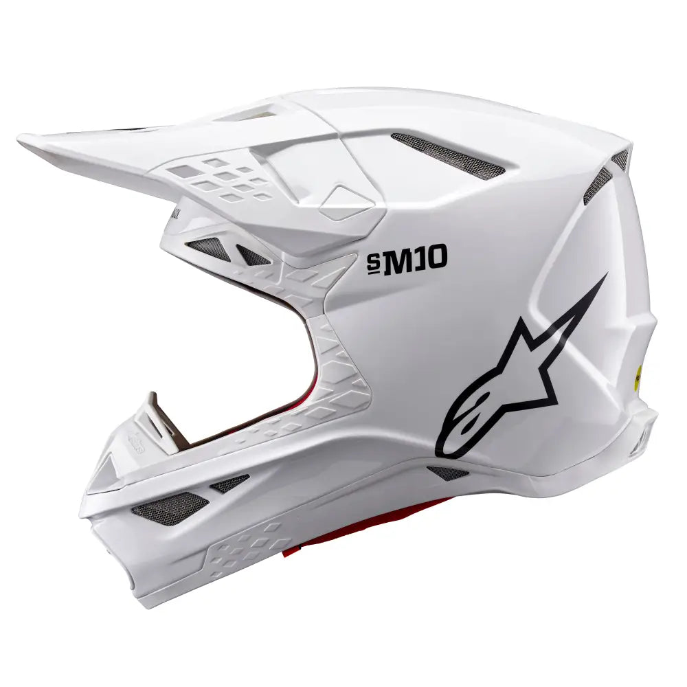 Alpinestars Supertech M10 Solid Helmet White Glossy