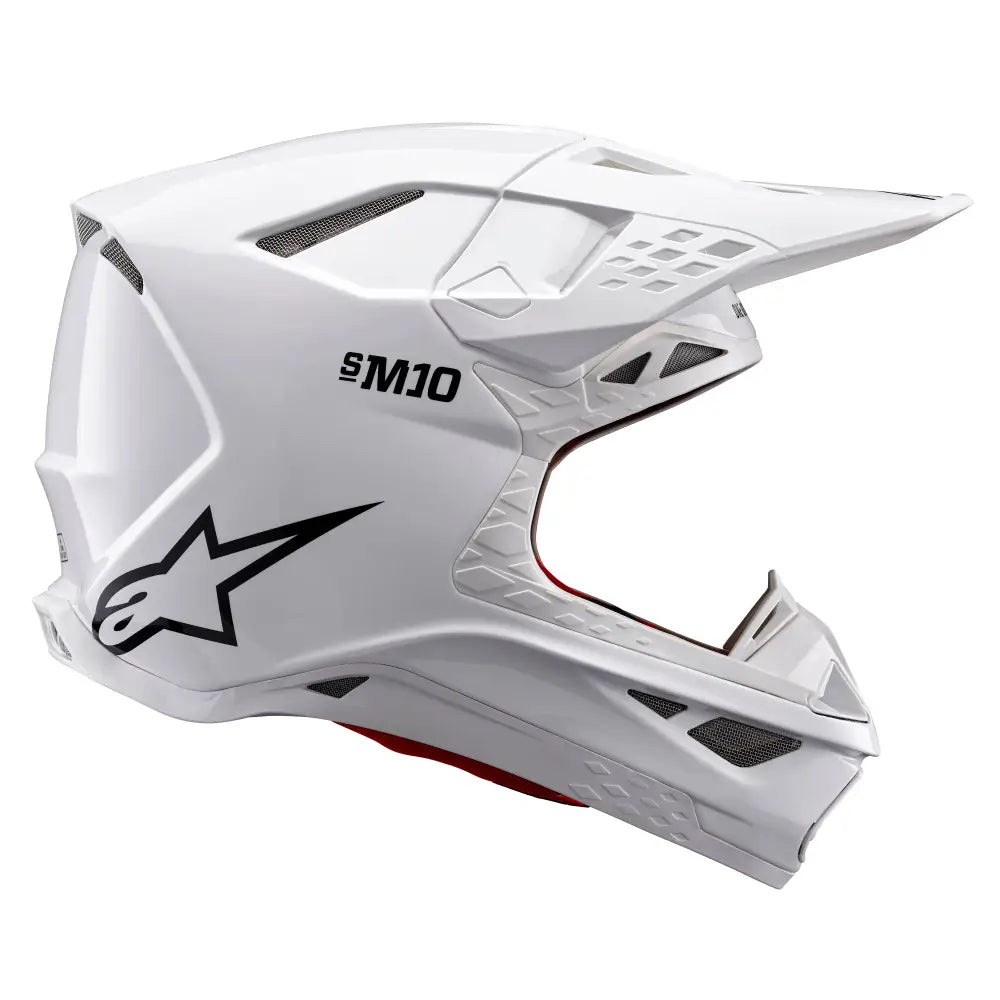 Alpinestars Supertech M10 Solid Helmet White Glossy