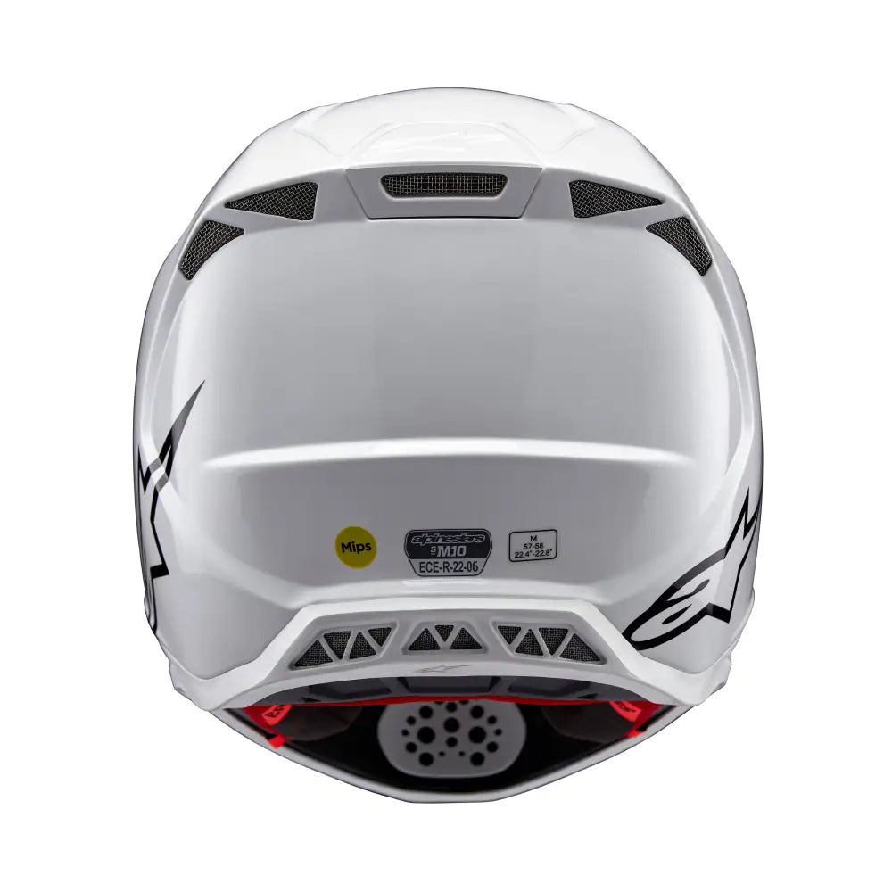 Alpinestars Supertech M10 Solid Helmet White Glossy