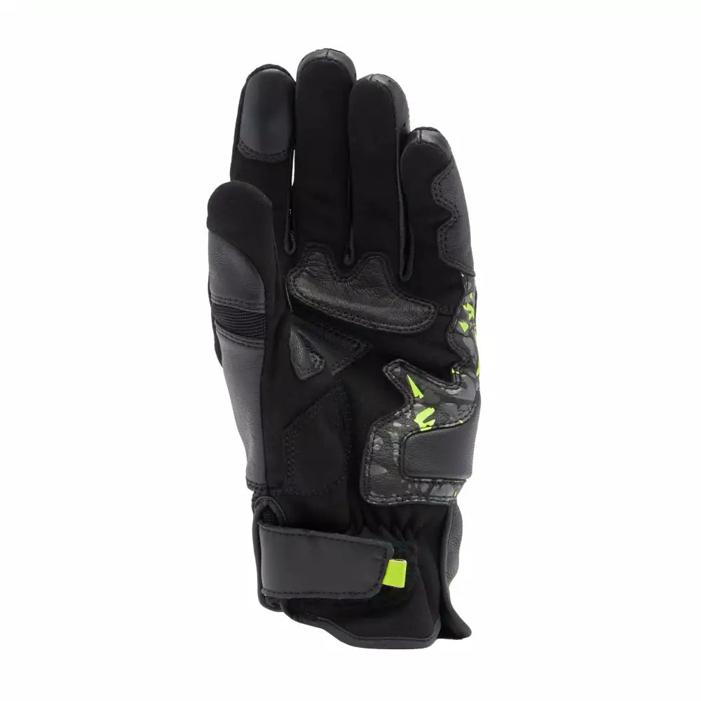 Dainese MIG 3 Unisex Leather Gloves Black/Anthracite/Yellow Fluo - Gloves