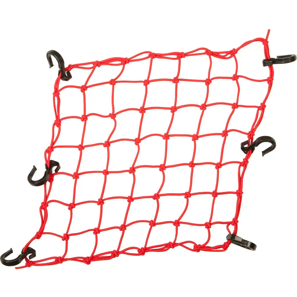 PowerTye Adjustable Cargo Net 15’’x15’’ - Red - Cargo Net