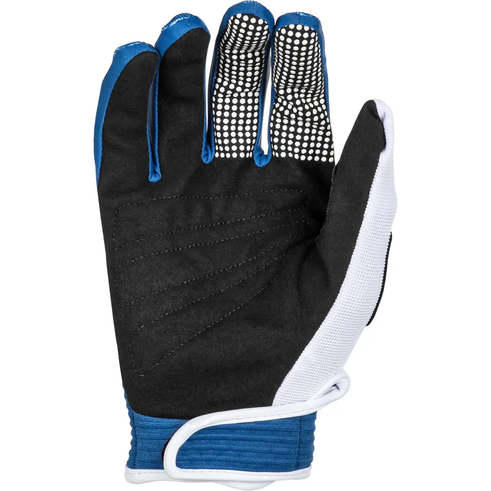 Fly Racing Dirt Youth F-16 Gloves Dark Blue/White