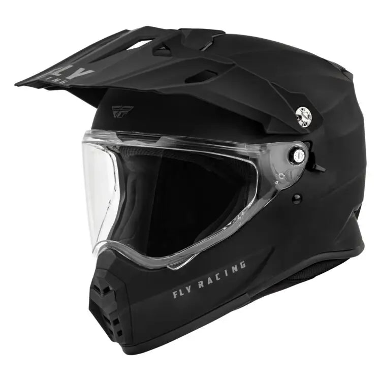 Fly Racing Trekker Solid Helmet Matte Black - Helmet