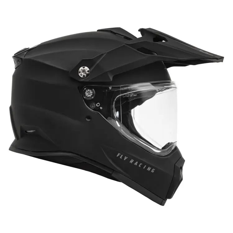 Fly Racing Trekker Solid Helmet Matte Black - Helmet