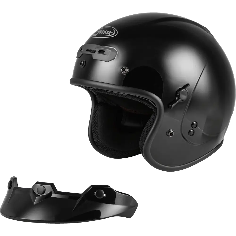 GMAX GM-32 Open-Face Helmet Black - Helmet
