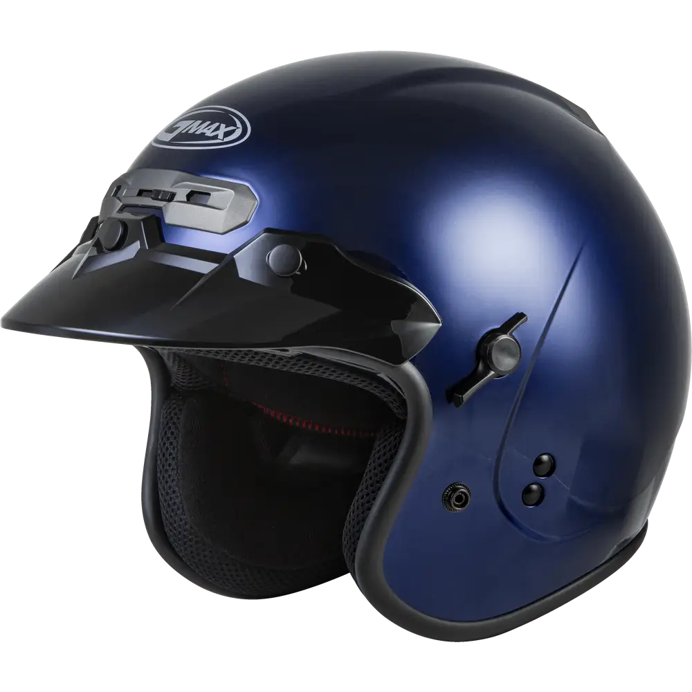 gmax full face motorcycle helmet G-Max GM32S Solid Adult Cruiser Helmet, Blue, L