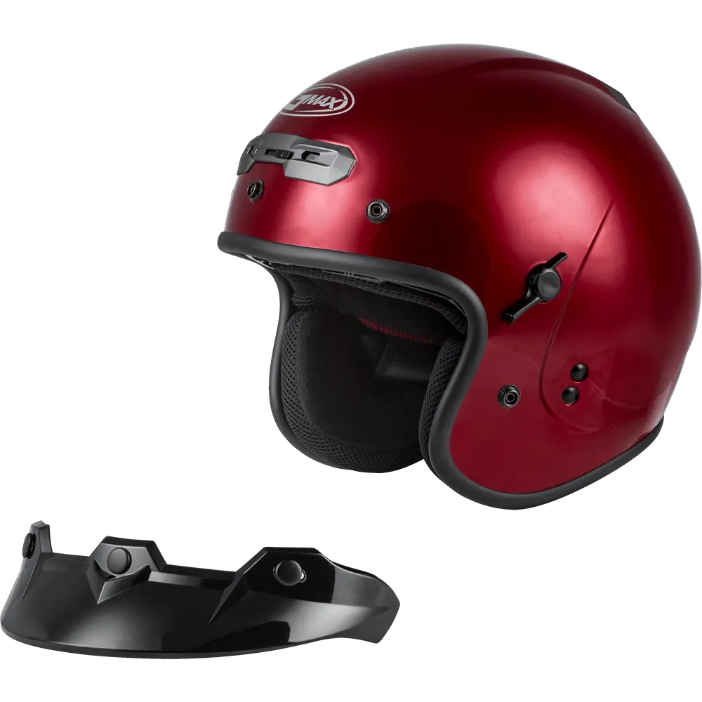 GMAX GM-32 Open-Face Helmet Candy Red - Helmet
