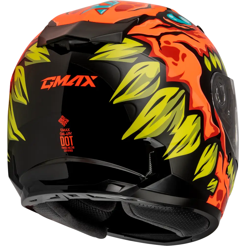 GMAX GM-49Y Drax Youth Helmet Orange