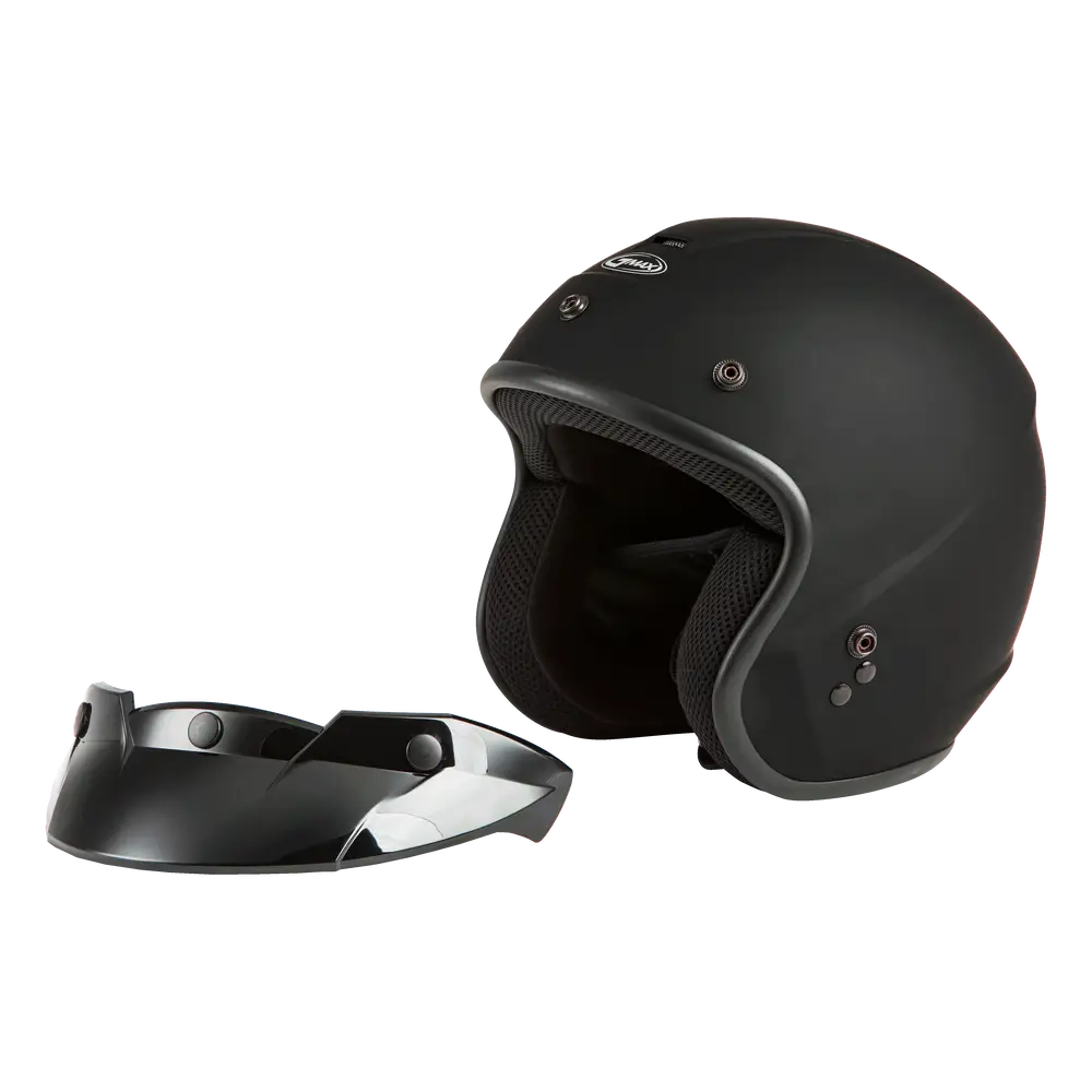 GMAX OF-2Y Youth Open-Face Helmet Matte Black