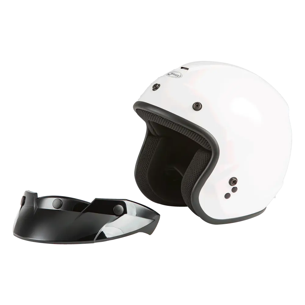 GMAX OF-2Y Youth Open-Face Helmet White