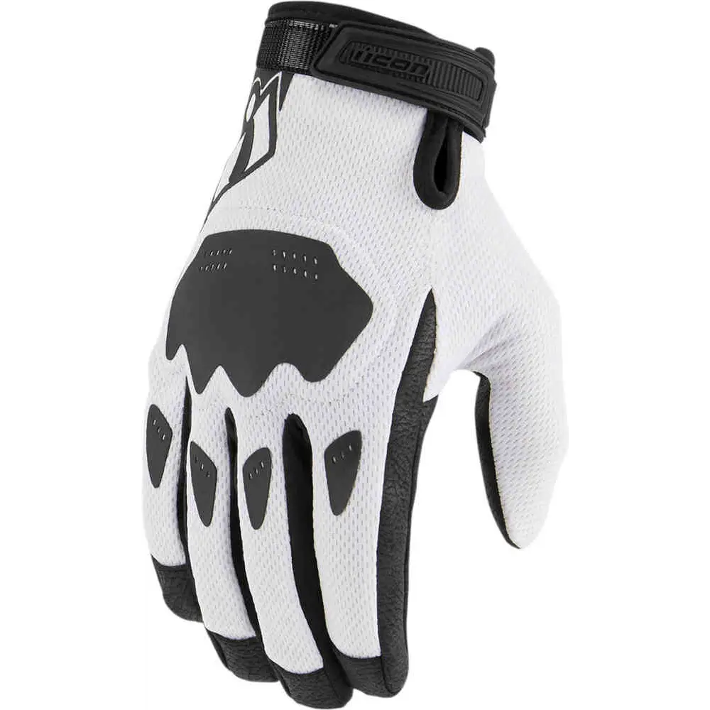 Icon Hooligan CE Gloves White