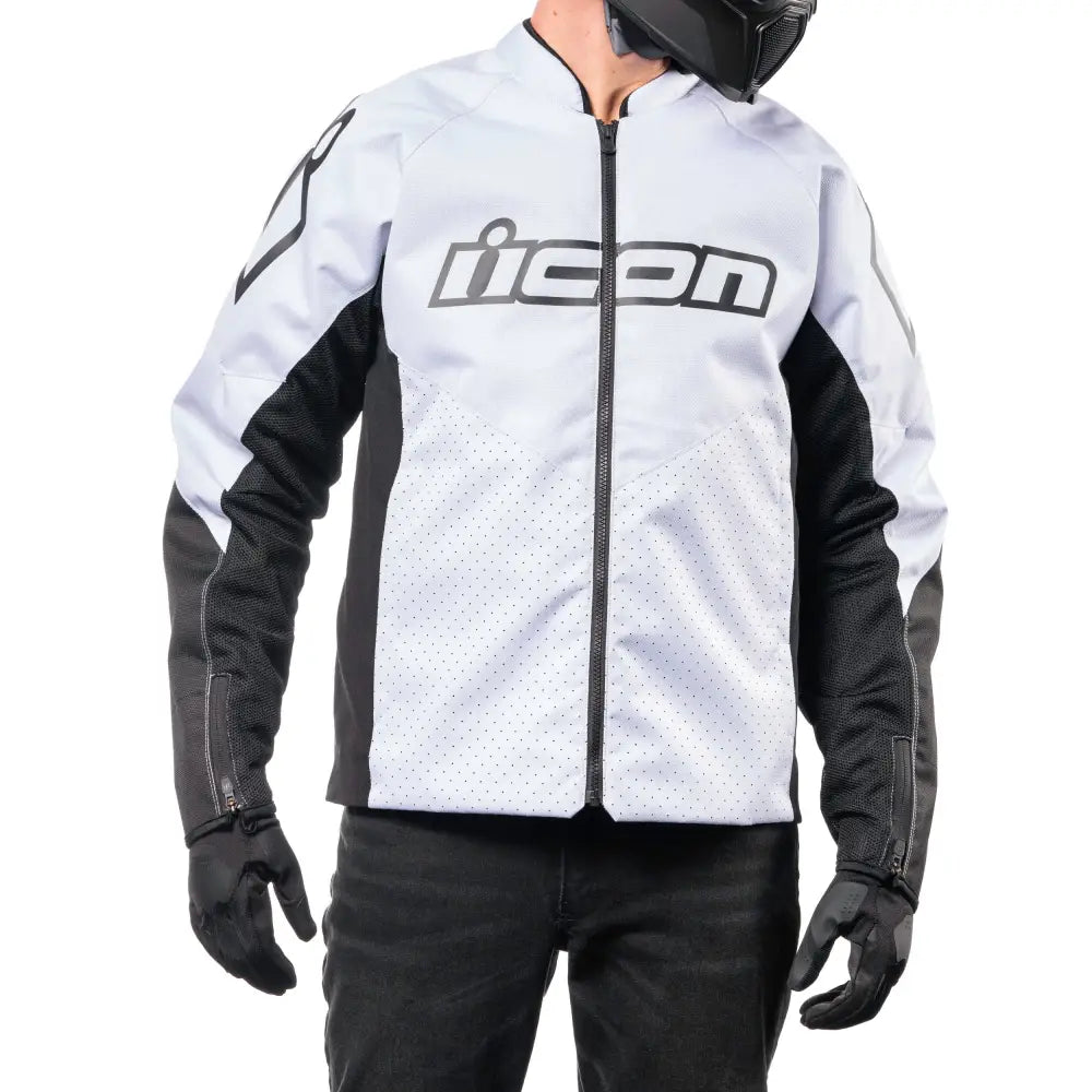 Icon Hooligan CE Jacket White