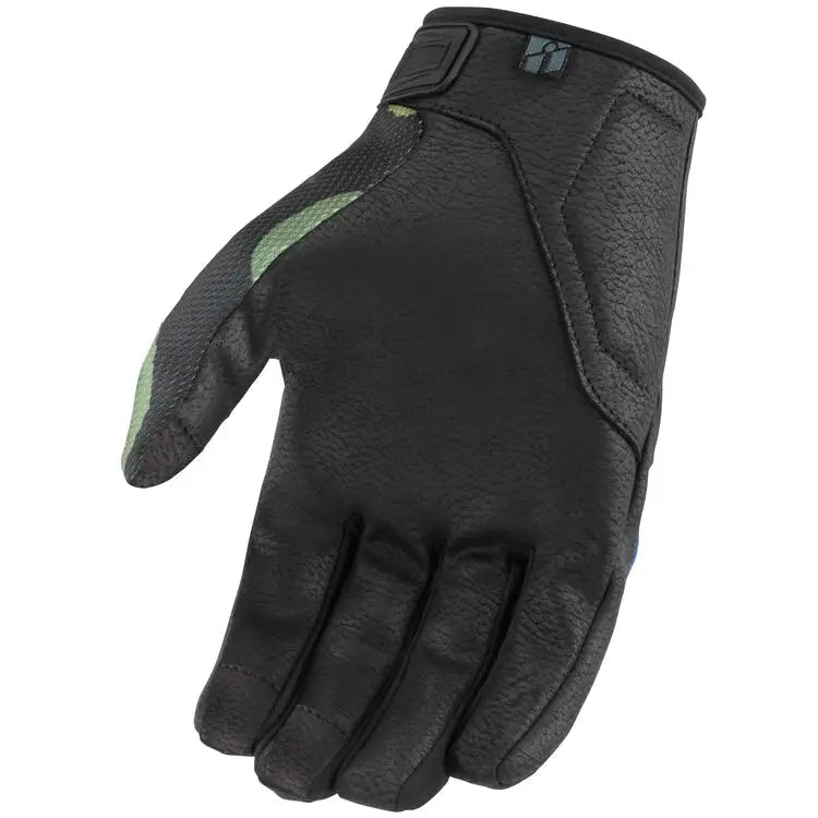 Icon Hooligan Magnacross Gloves Camo Green