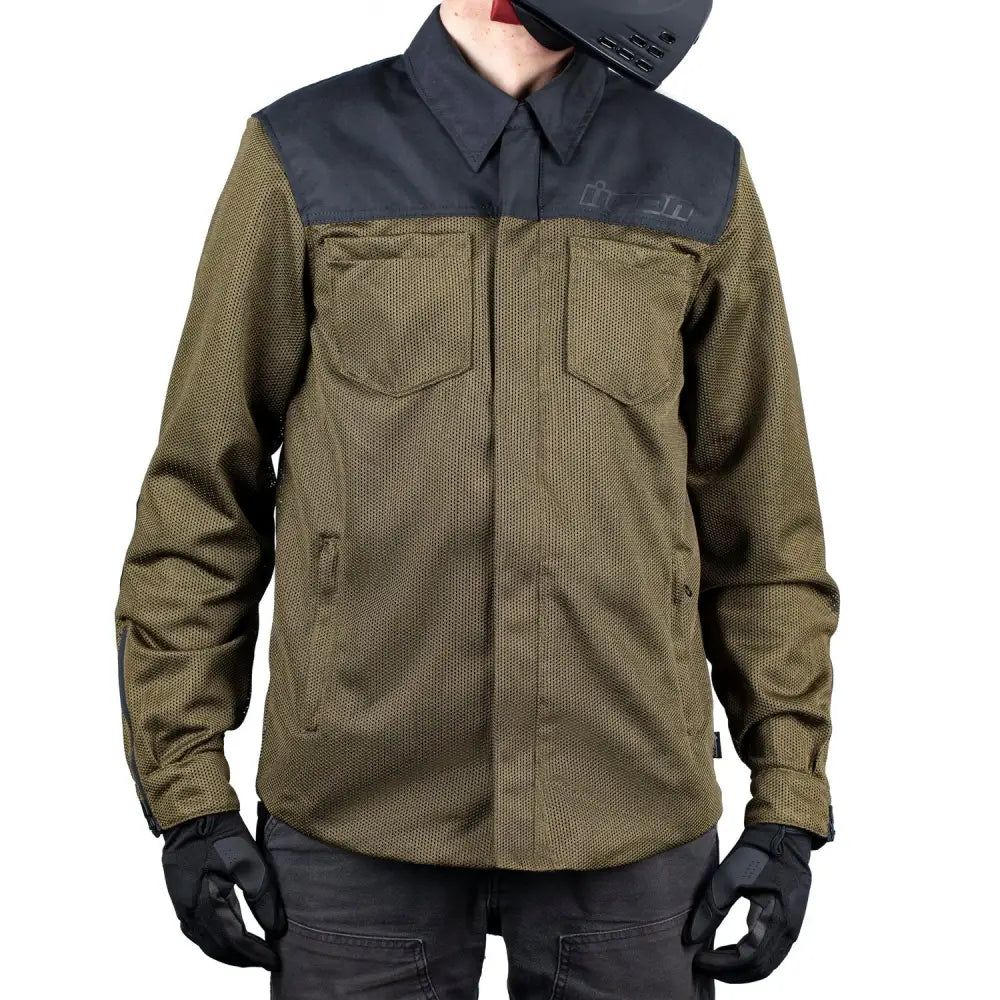 Icon Upstate Mesh CE Jacket Green