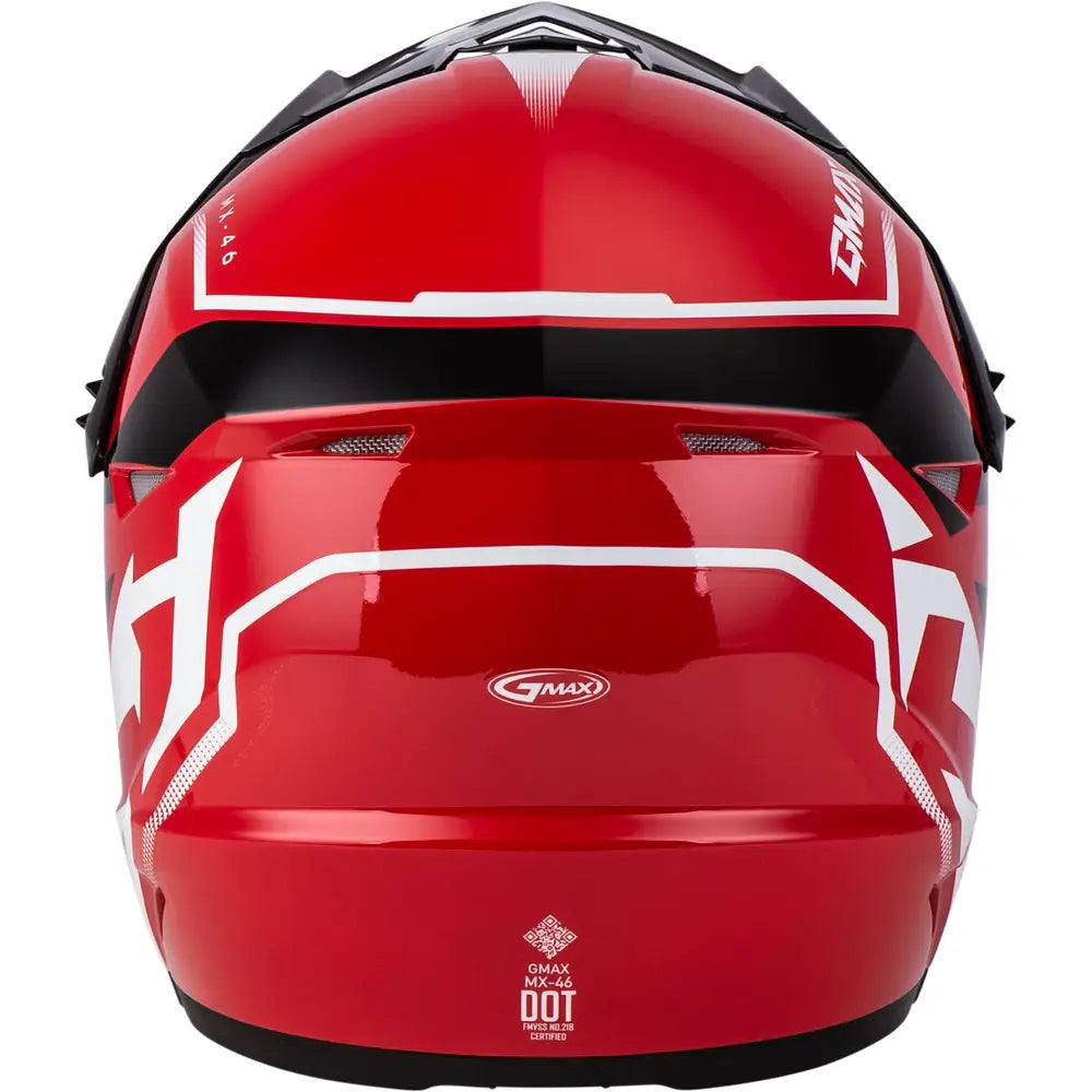 MX-46Y Compound Off-Road Youth Helmet Red/Black/White