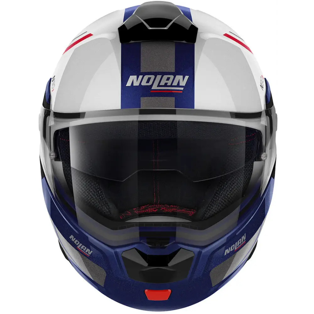 Nolan N90-3 Voyager N-COM White/Blue Helmet - Helmet