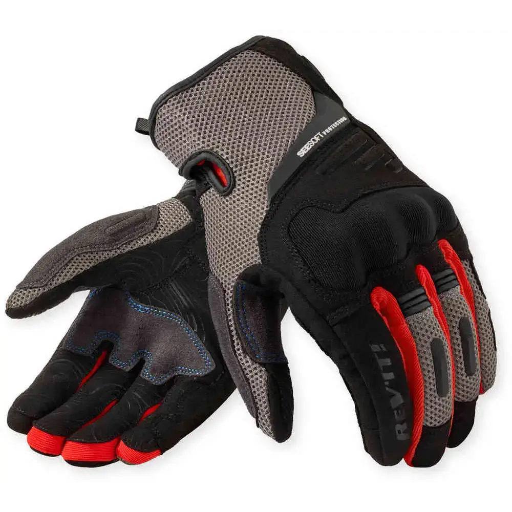 REV’IT! Cavern Gloves Grey-Red