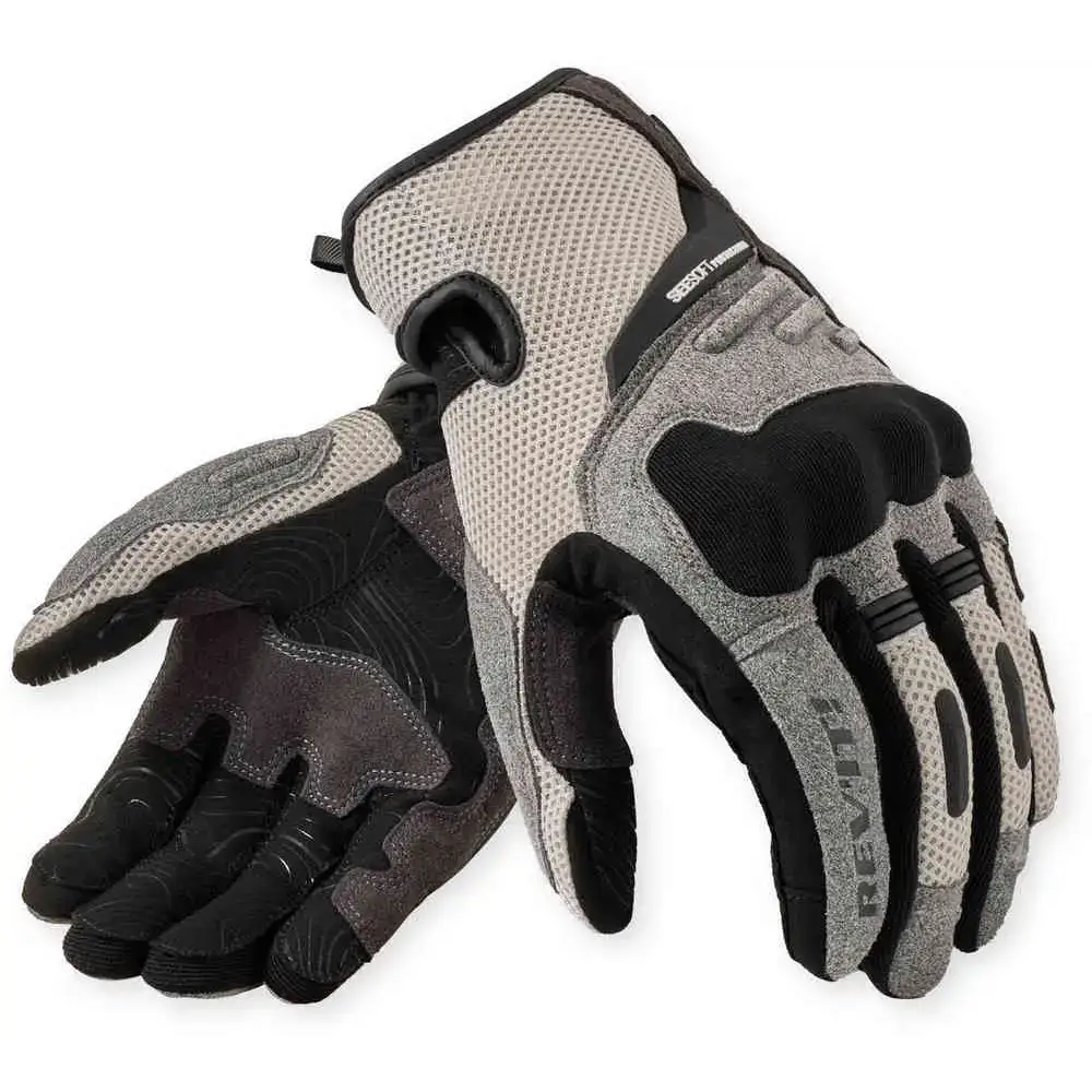 REV’IT! Cavern Gloves Light Grey-Black