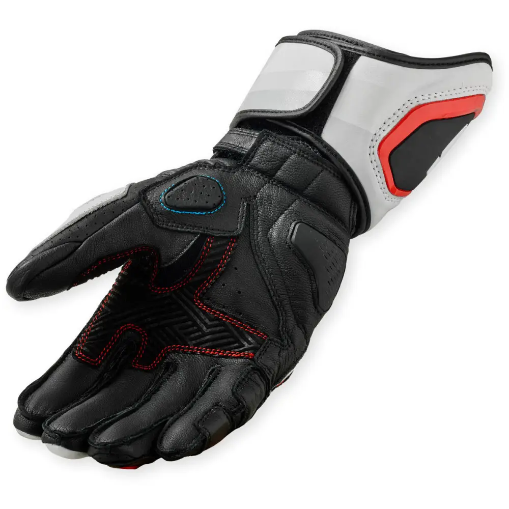 REV’IT! Quantum 3 Gloves White/Neon Red