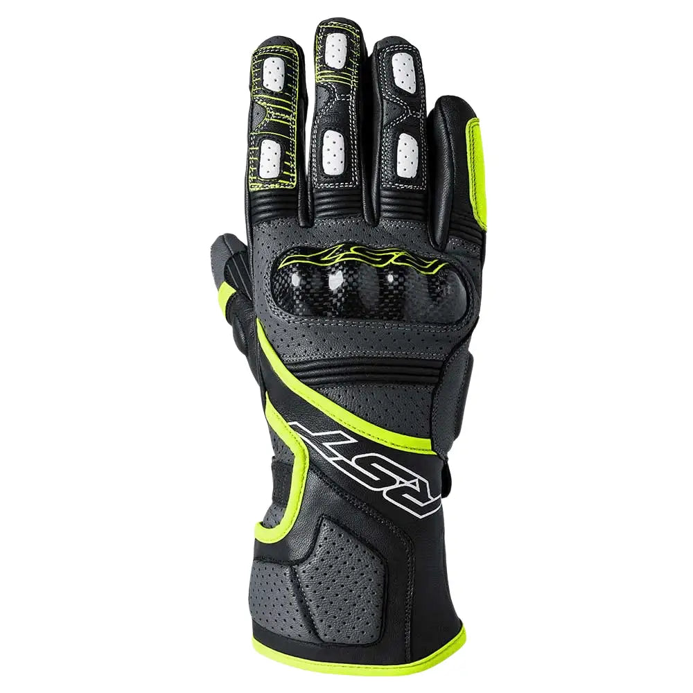 RST Moto Fulcrum CE Gloves Grey/Floyellow/Black