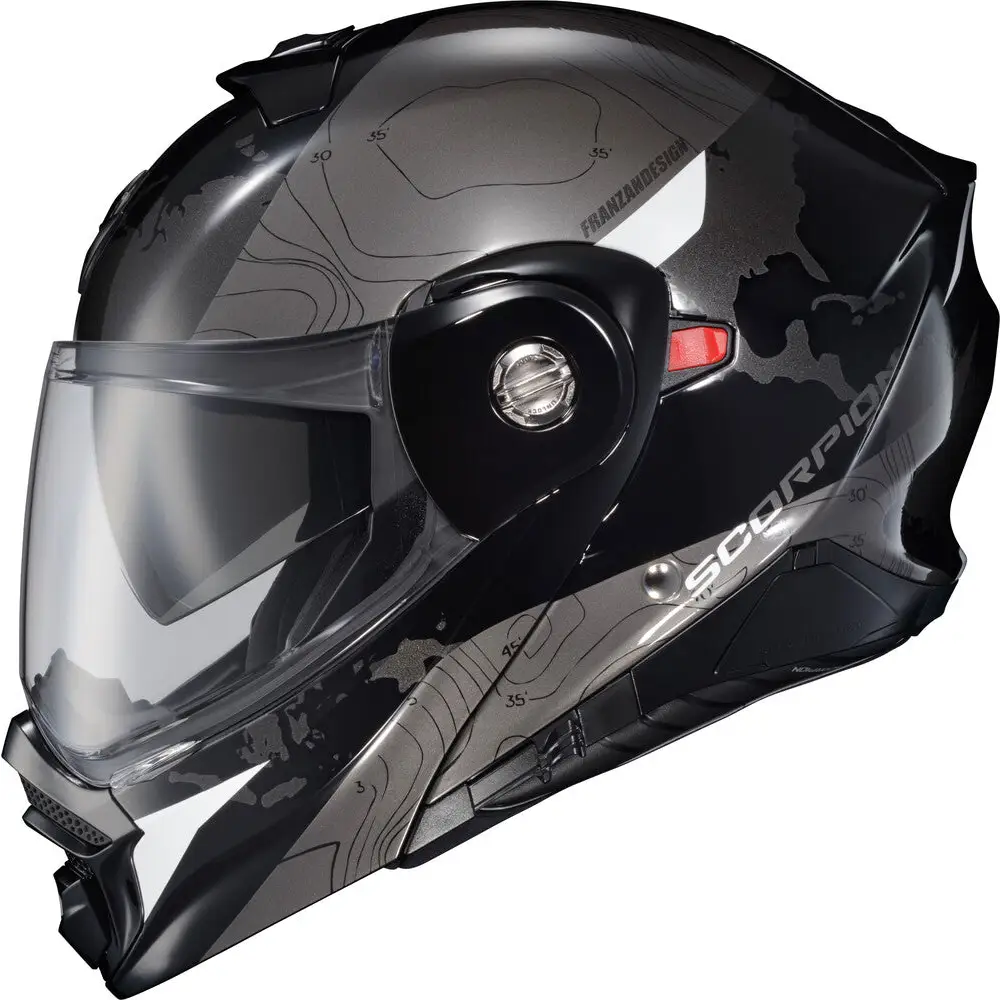 Scorpion EXO-AT960 Topographic Helmet Black/White