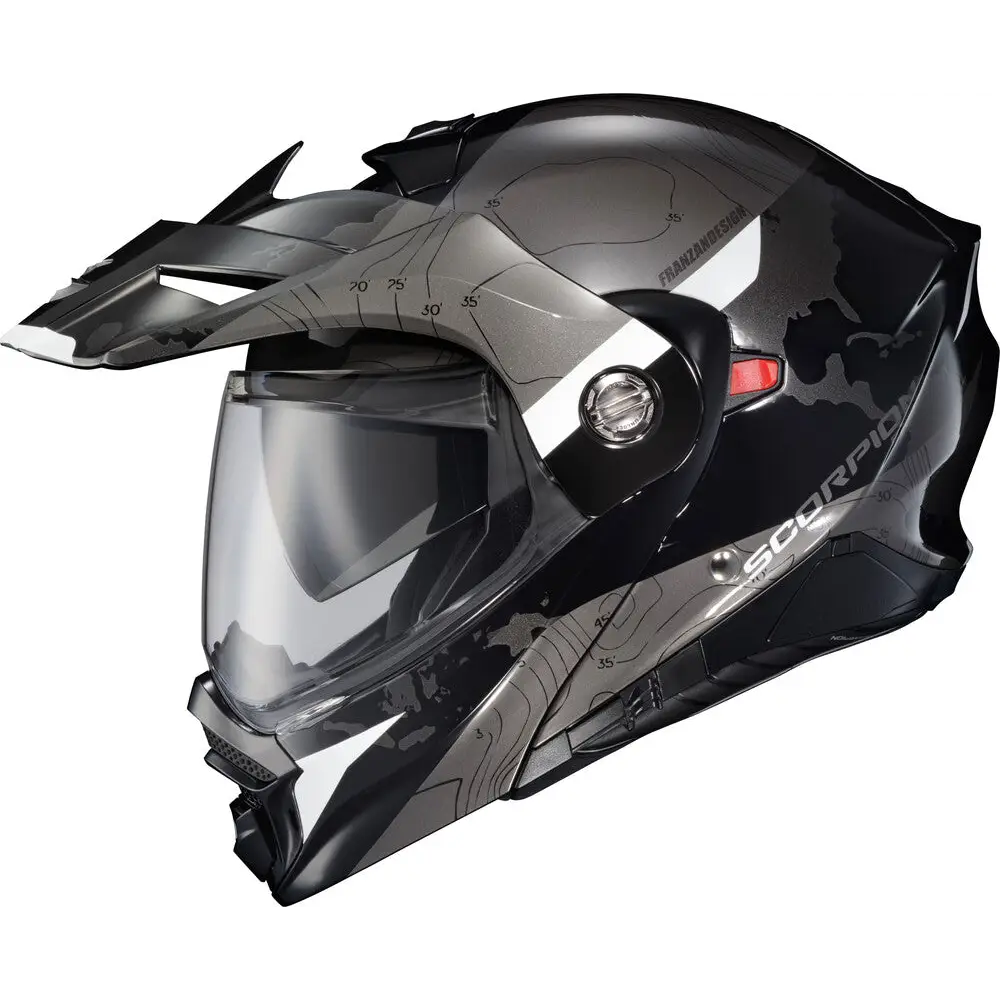 Scorpion EXO-AT960 Topographic Helmet Black/White