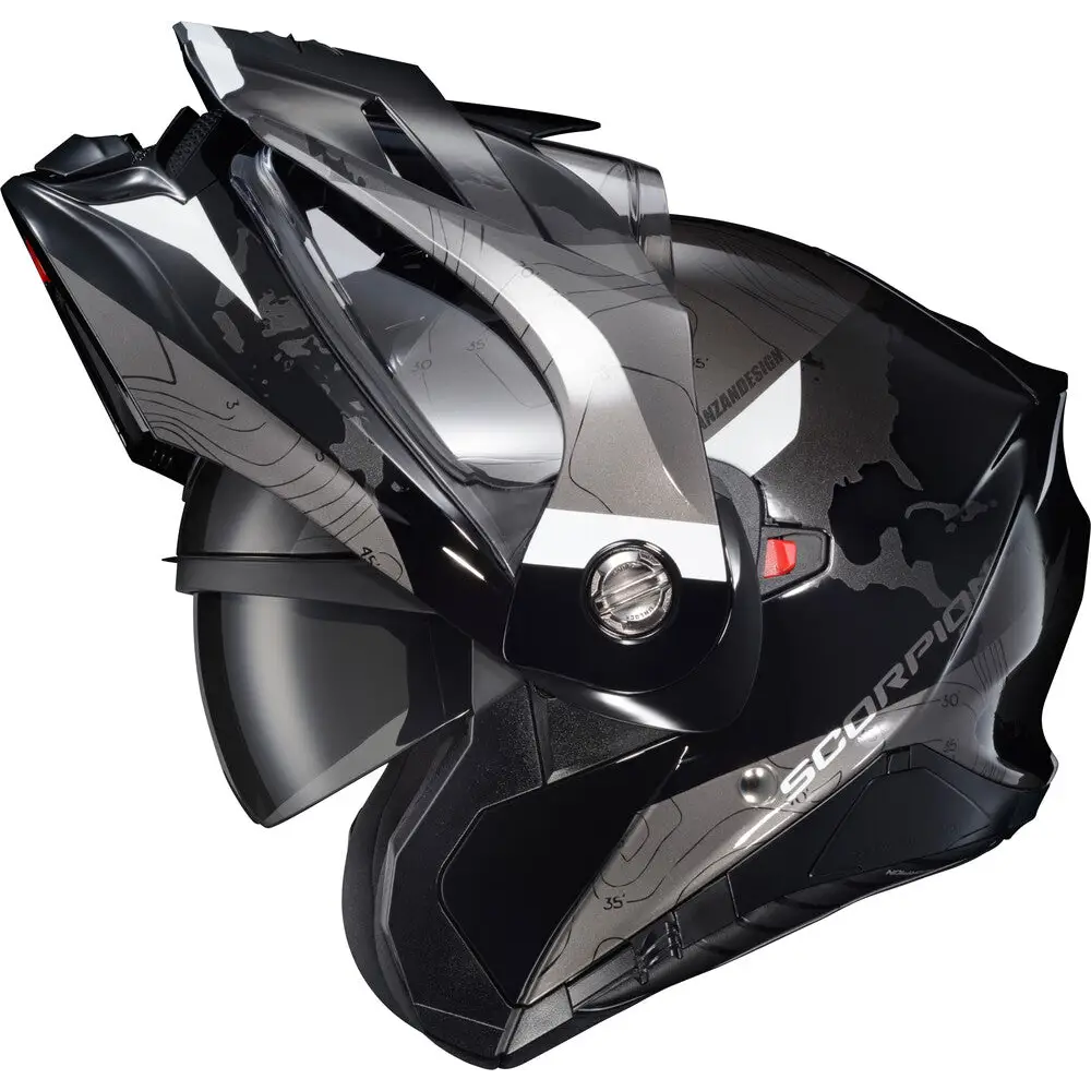 Scorpion EXO-AT960 Topographic Helmet Black/White