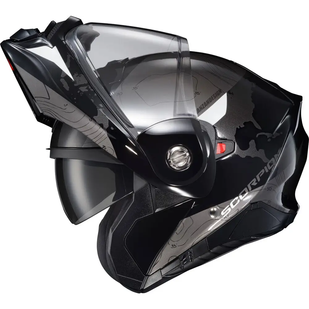 Scorpion EXO-AT960 Topographic Helmet Black/White
