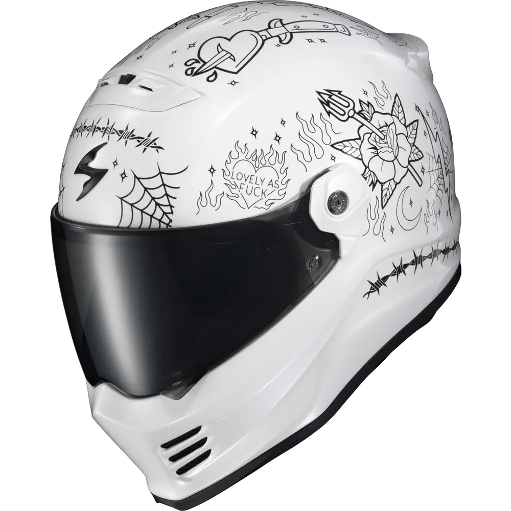 Scorpion EXO Covert FX The Litas 2 Helmet White