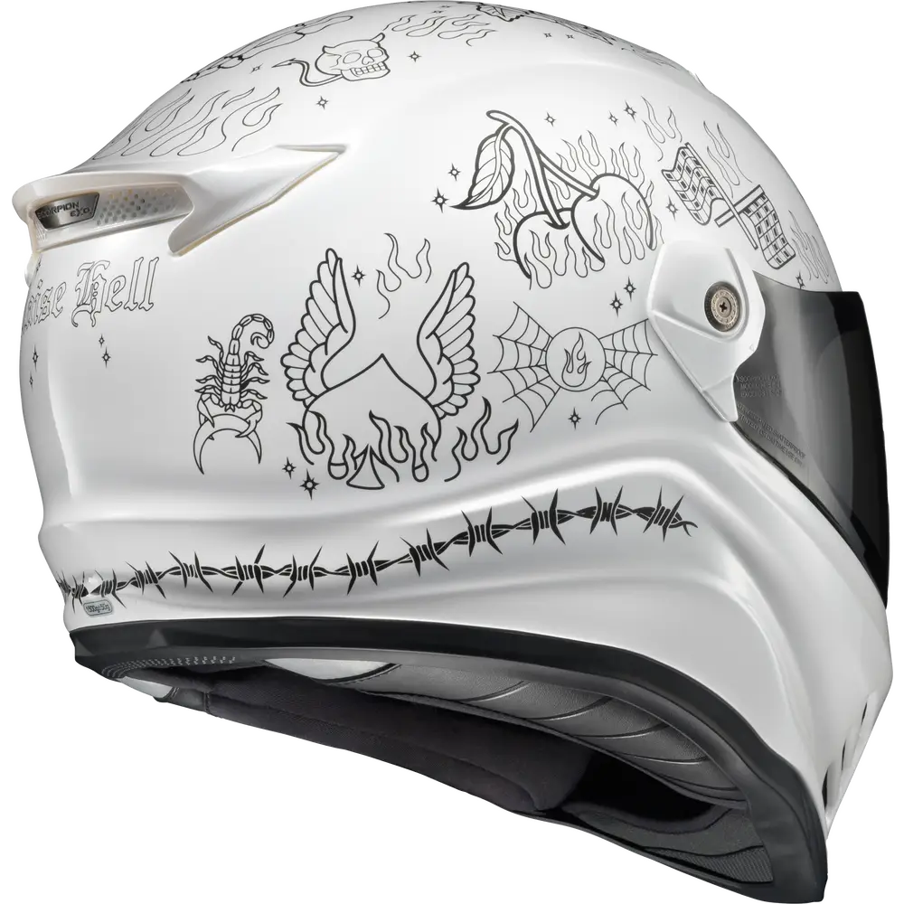 Scorpion EXO Covert FX The Litas 2 Helmet White