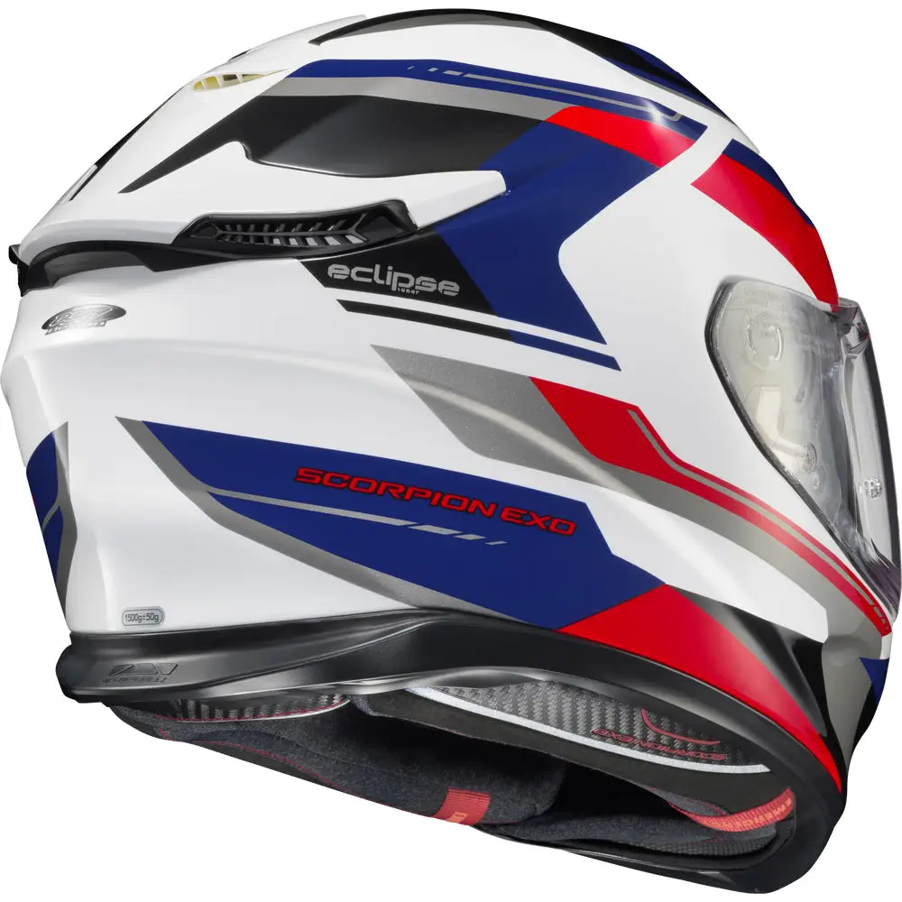 Scorpion EXO-Eclipse Helmet Lunar White/Red/Blue