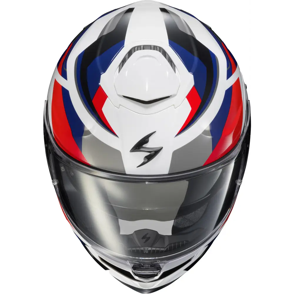 Scorpion EXO-Eclipse Helmet Lunar White/Red/Blue