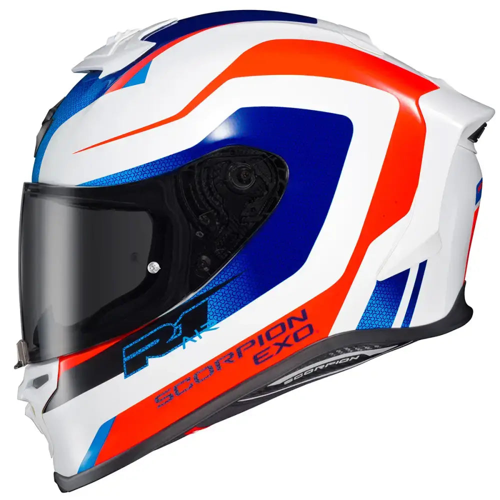 Scorpion EXO-R1 Air Hive Helmet Red/White/Blue