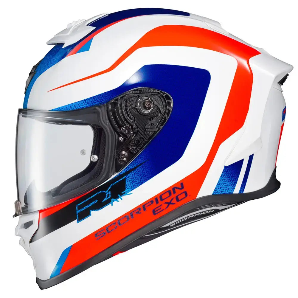 Scorpion EXO-R1 Air Hive Helmet Red/White/Blue