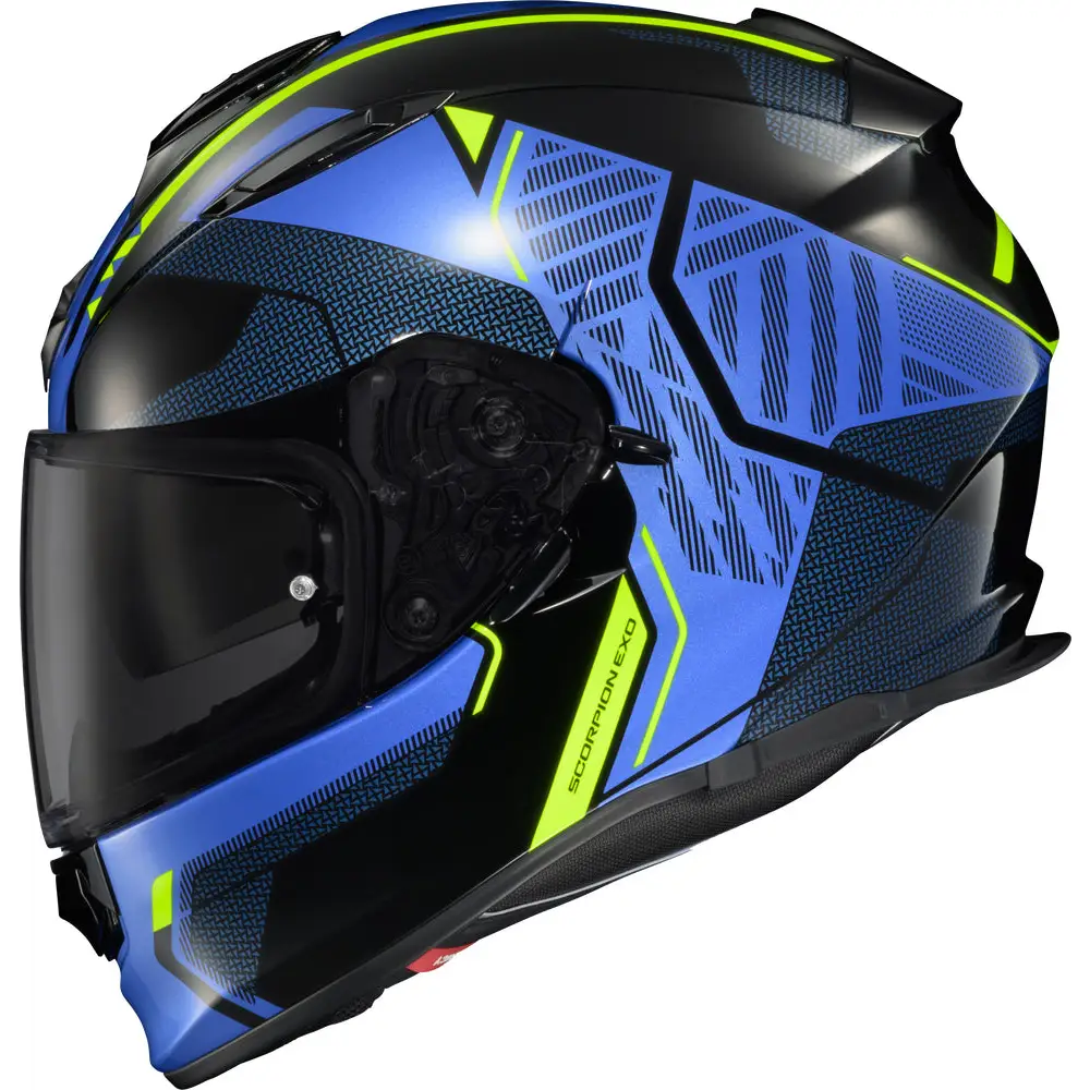 Scorpion EXO Ryzer Switch Helmet Blue/Hi-Viz