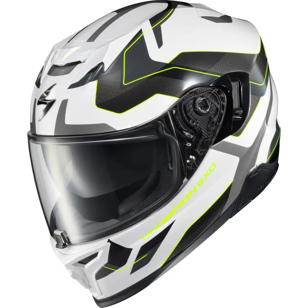Scorpion EXO-T520 Zuse Helmet White/Hi-Viz