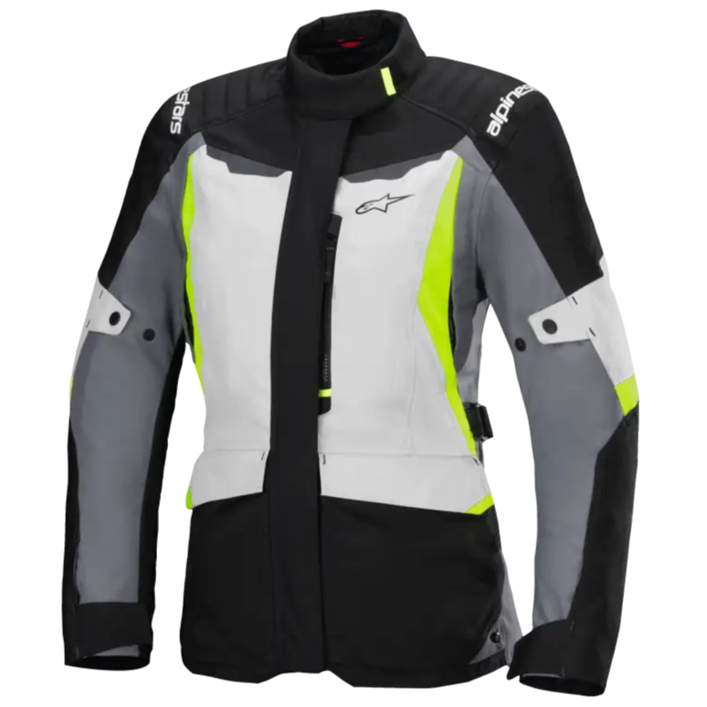 Women Alpinestars Stella ST-1 WP Jacket Ice Gray/Black/Yellow Fluo - XS - Jacket