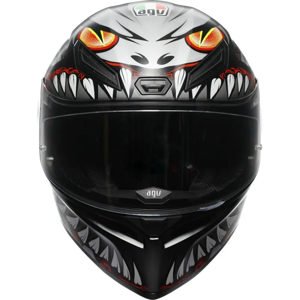 AGV K1 S Lyzard Helmet Matte Black/Gray/Red