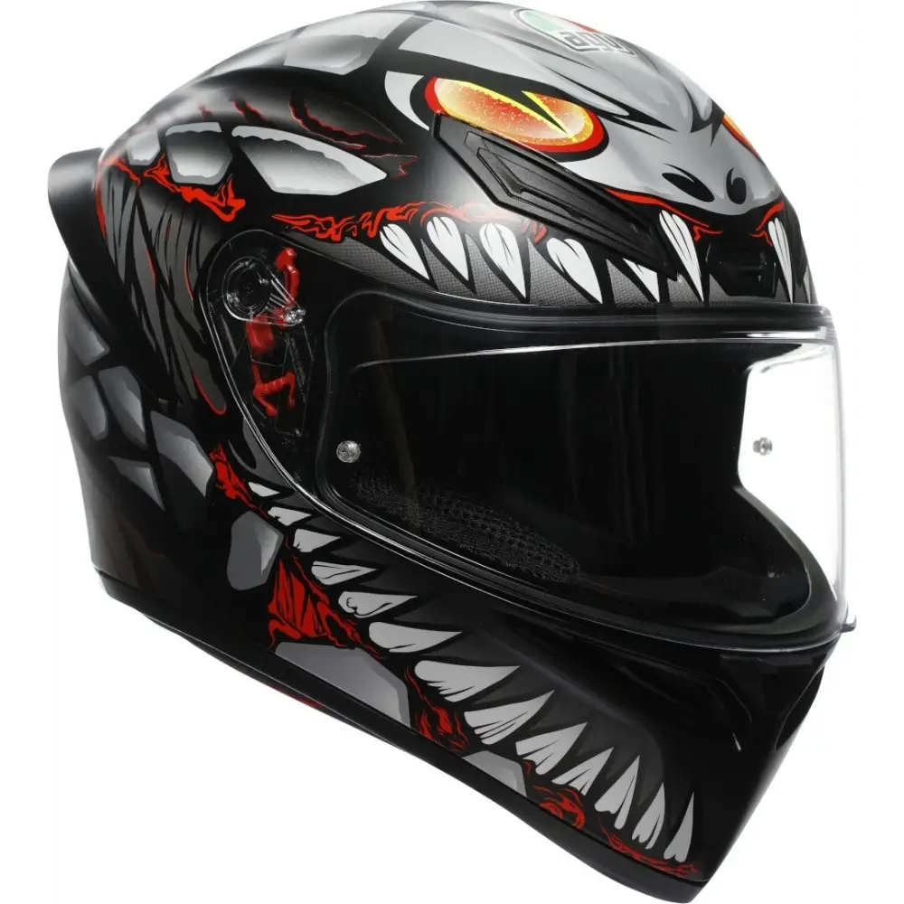 AGV K1 S Lyzard Helmet Matte Black/Gray/Red