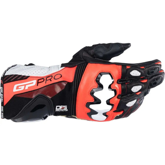 Alpinestars GP Pro R4 Gloves Black/Fluo Red/White