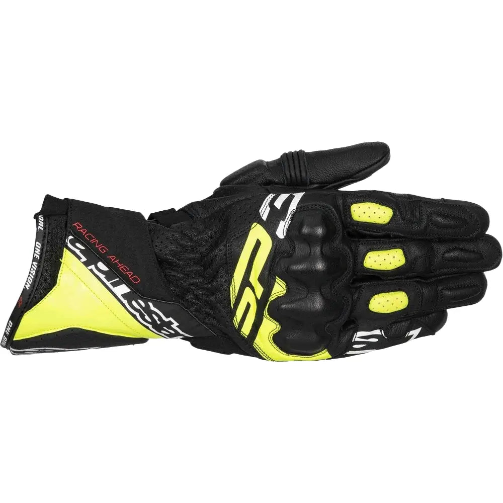Alpinestars SP-3 Gloves Black/Fluo Yellow/White