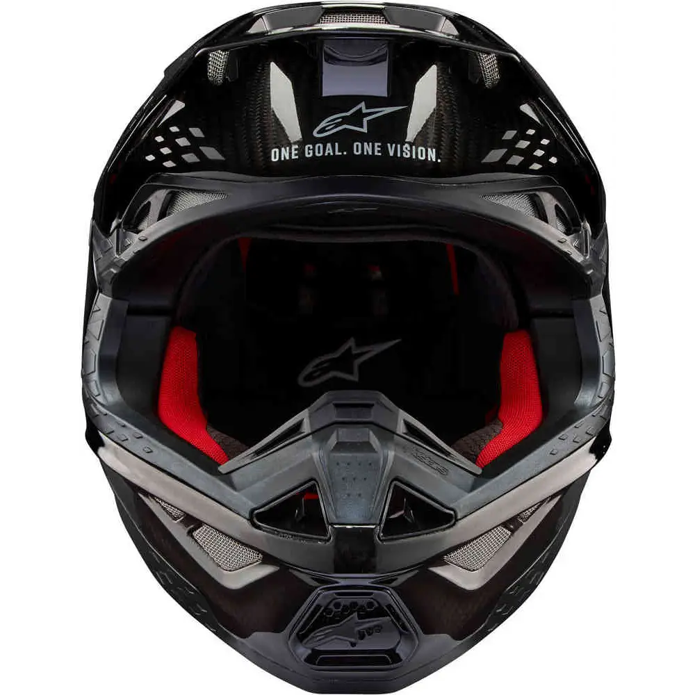 Alpinestars Supertech M10 Solid Helmet Black Glossy/Carbon