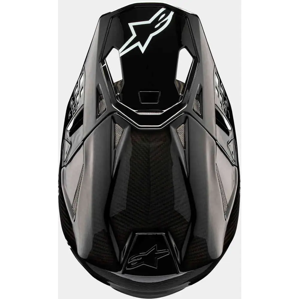 Alpinestars Supertech M10 Solid Helmet Black Glossy/Carbon