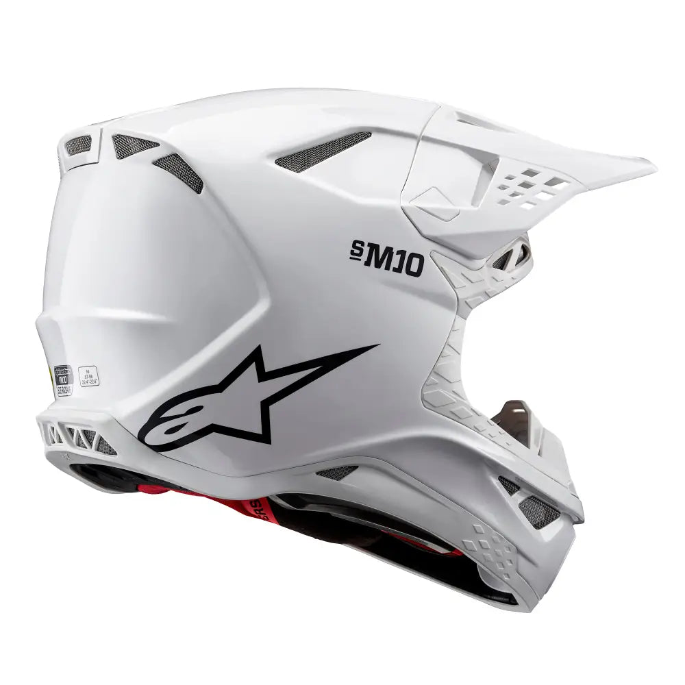 Alpinestars Supertech M10 Solid Helmet White Glossy