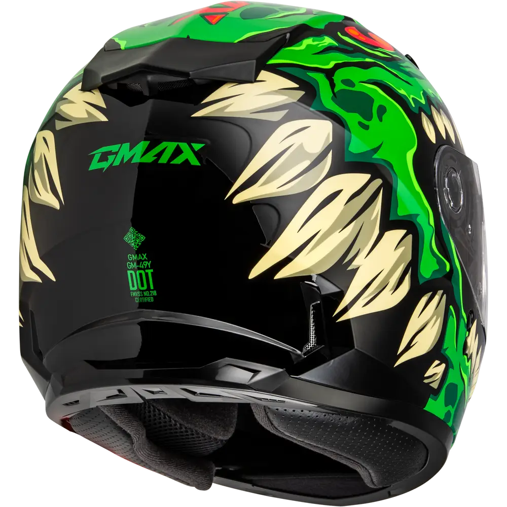 GMAX GM-49Y Drax Youth Helmet Green