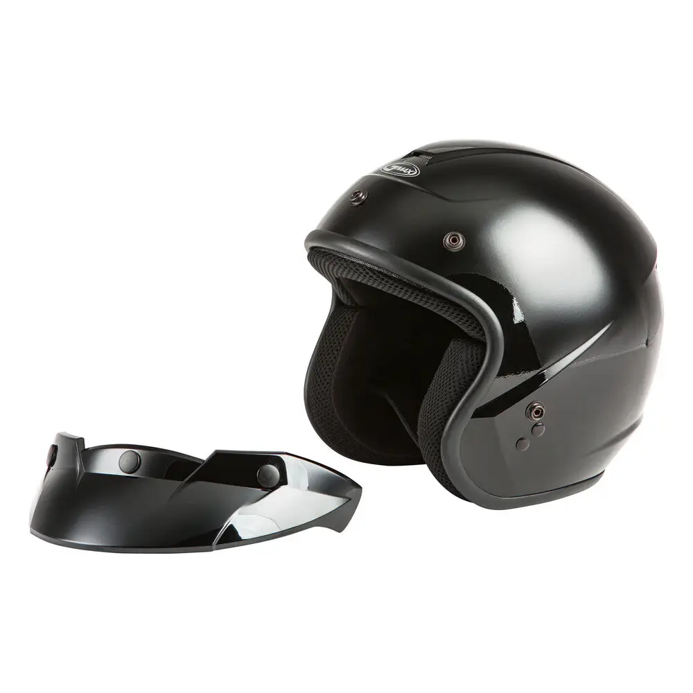 GMAX OF-2Y Youth Open-Face Helmet Black